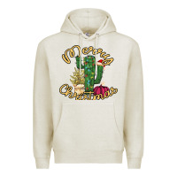 Oatmeal Heather Merry Christmas Cactus Premium Hoodie - Bettercallsaul