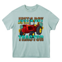 Arona just a boy who loves tractor Heavy Core Tee - texasbilliewilder