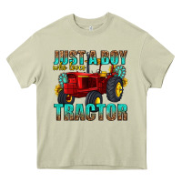 Mossy just a boy who loves tractor Heavy Core Tee - texasbilliewilder