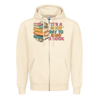 Sandshell it's a good day to read a book Zipper Hoodie - MaliasSmallBusiness