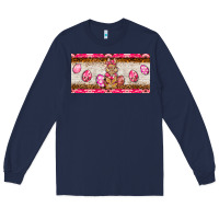 Navy pink camouflage egg hunter bunny   license plate Long Sleeve Tee - BarkalooDesign