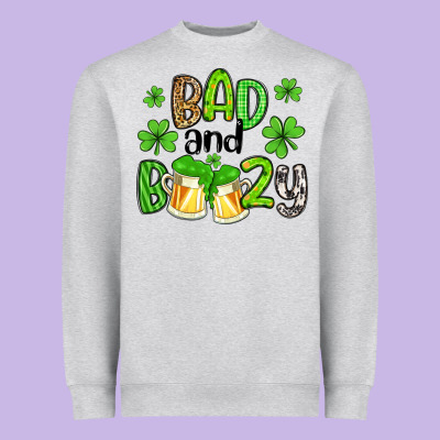 Bad And Boozy Heavyweight Sweatshirt Designed By Artiststas