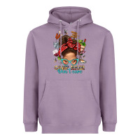 Lavender Camp Hair Dont Care Messy Bun Bbs Heavyweight Hoodie - BundleAndBundleShop
