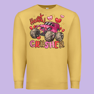 Name Monster Truck Heartbreaker Premium Sweatshirt Designed By Lillyallendesigns