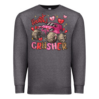 Charcoal Heather name monster truck heartbreaker Premium Sweatshirt - LillyAllenDesigns
