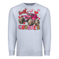 Heather Grey name monster truck heartbreaker Premium Sweatshirt - LillyAllenDesigns