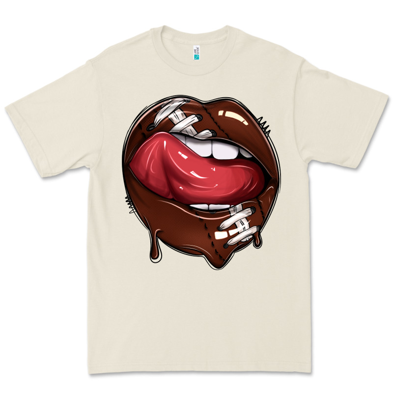 Sports Lips American Football Premium Tee by texasbilliewilder | Teevron