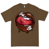 Cacao sports lips american football Premium Tee - texasbilliewilder