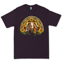 Plum Western Leopard Sunflower Goat Rainbow Premium Tee - BarkalooDesign