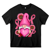Black Breast Cancer gnomes Heavy Core Tee - RanaPortraitStore