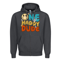 Smoke one happy dude Zipper Hoodie - MaliasSmallBusiness