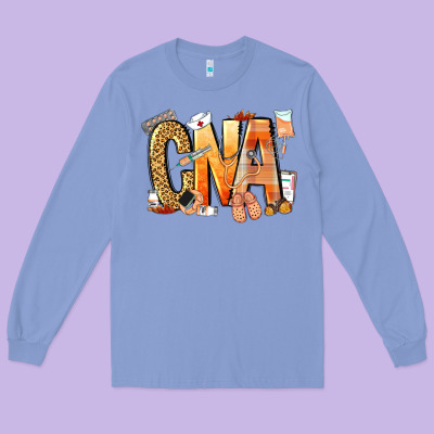 Cna Certified Nursing Assistant Nurse Long Sleeve Tee Designed By Nancycooperartshop