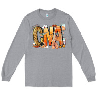 Heather Grey cna certified nursing assistant nurse Long Sleeve Tee - NancyCooperArtShop
