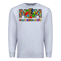 Heather Grey empowering autism mom life Premium Sweatshirt - LillyAllenDesigns