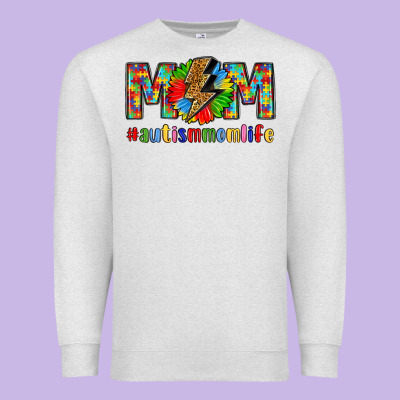 Empowering Autism Mom Life Premium Sweatshirt Designed By Lillyallendesigns