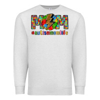 Oatmeal Heather empowering autism mom life Premium Sweatshirt - LillyAllenDesigns