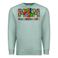 Seafoam empowering autism mom life Premium Sweatshirt - LillyAllenDesigns
