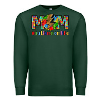 Sports Green empowering autism mom life Premium Sweatshirt - LillyAllenDesigns
