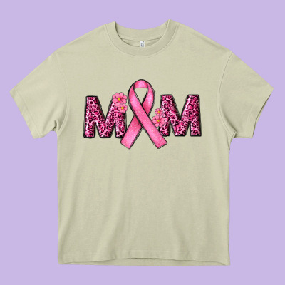 Heavy Core Tee Breast Cancer Awareness Mom