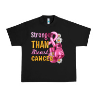 Black Stronger than breast cancer Urban Heavy Tee - Artiststas