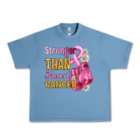 Pebble Blue Stronger than breast cancer Urban Heavy Tee - Artiststas