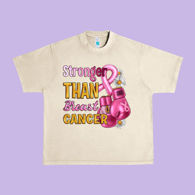 Stronger Than Breast Cancer Urban Heavy Tee Designed By Artiststas