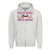 Dove Grey good girls read dirty books Zipper Hoodie - MaliasSmallBusiness