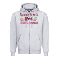 Heather Grey good girls read dirty books Zipper Hoodie - MaliasSmallBusiness