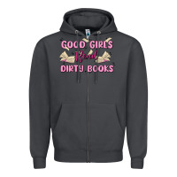 Smoke good girls read dirty books Zipper Hoodie - MaliasSmallBusiness