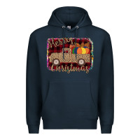 Navy Merry Christmas Truck Premium Hoodie - Bettercallsaul