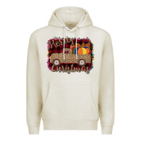 Oatmeal Heather Merry Christmas Truck Premium Hoodie - Bettercallsaul