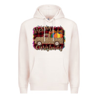 Pale Pink Merry Christmas Truck Premium Hoodie - Bettercallsaul