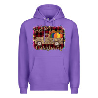 Purple Merry Christmas Truck Premium Hoodie - Bettercallsaul