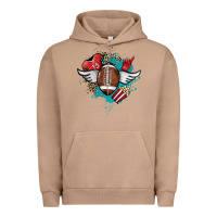 Pigment Burro Football ball leopard glitter Urban Hoodie - HowdyJamesFarm