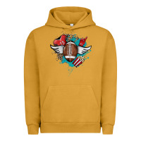 Pigment Peanut Butter Football ball leopard glitter Urban Hoodie - HowdyJamesFarm