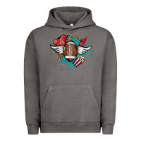 Pigment Tornado Football ball leopard glitter Urban Hoodie - HowdyJamesFarm