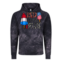 Cloud Black red white blue Vintage Hoodie - CowhideDigitalArt