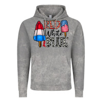 Cloud Rock red white blue Vintage Hoodie - CowhideDigitalArt