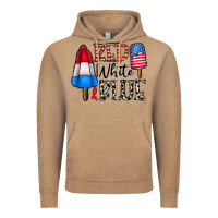Vintage Coffee red white blue Vintage Hoodie - CowhideDigitalArt