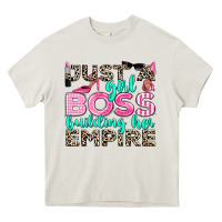 Cream just a girl boss building her empire Heavy Core Tee - texasbilliewilder