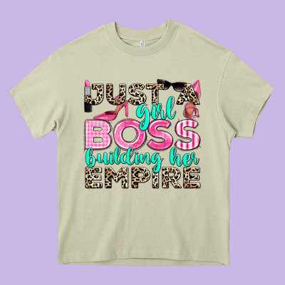 Just A Girl Boss Building Her Empire Heavy Core Tee Designed By Texasbilliewilder