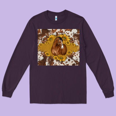 Horse Long Sleeve Tee Designed By Barkaloodesign