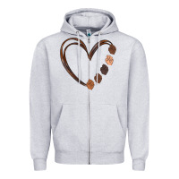 Heather Grey black history melanin Zipper Hoodie - MaliasSmallBusiness