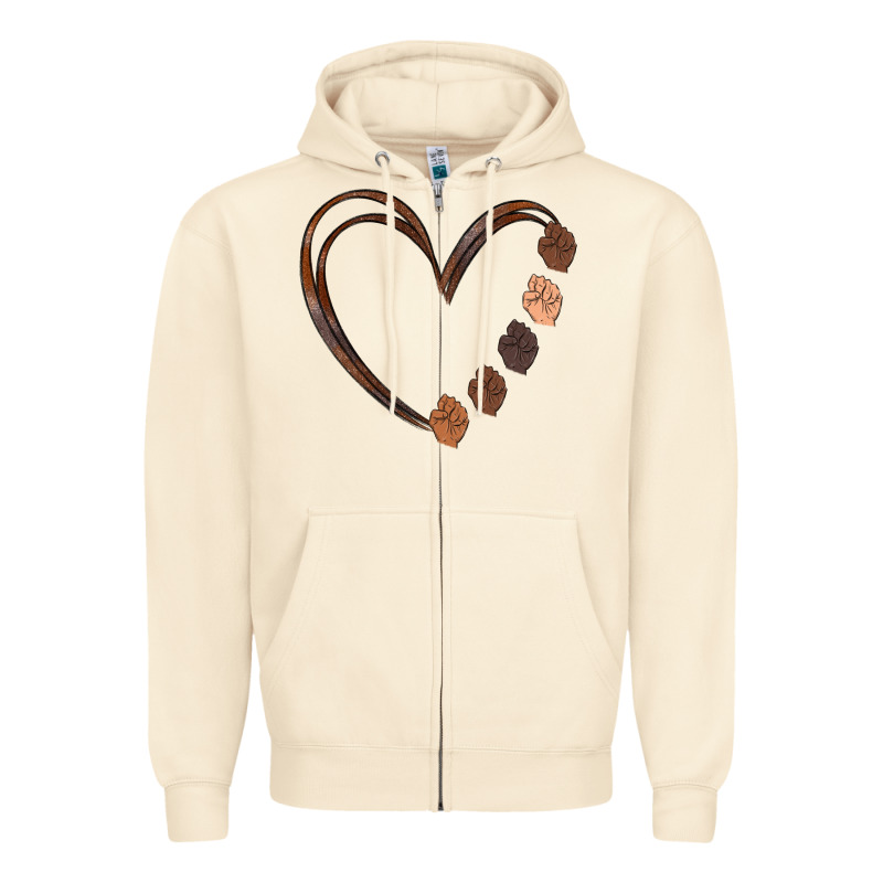 Black History Melanin Zipper Hoodie by MaliasSmallBusiness | Teevron
