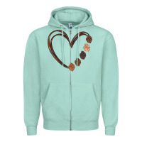 Seafoam black history melanin Zipper Hoodie - MaliasSmallBusiness