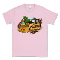 Bubblegum Pink bulldozer leopard cactus sunflower Classic Tee - Artiststas