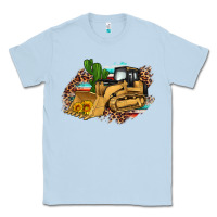 Dusty Blue bulldozer leopard cactus sunflower Classic Tee - Artiststas