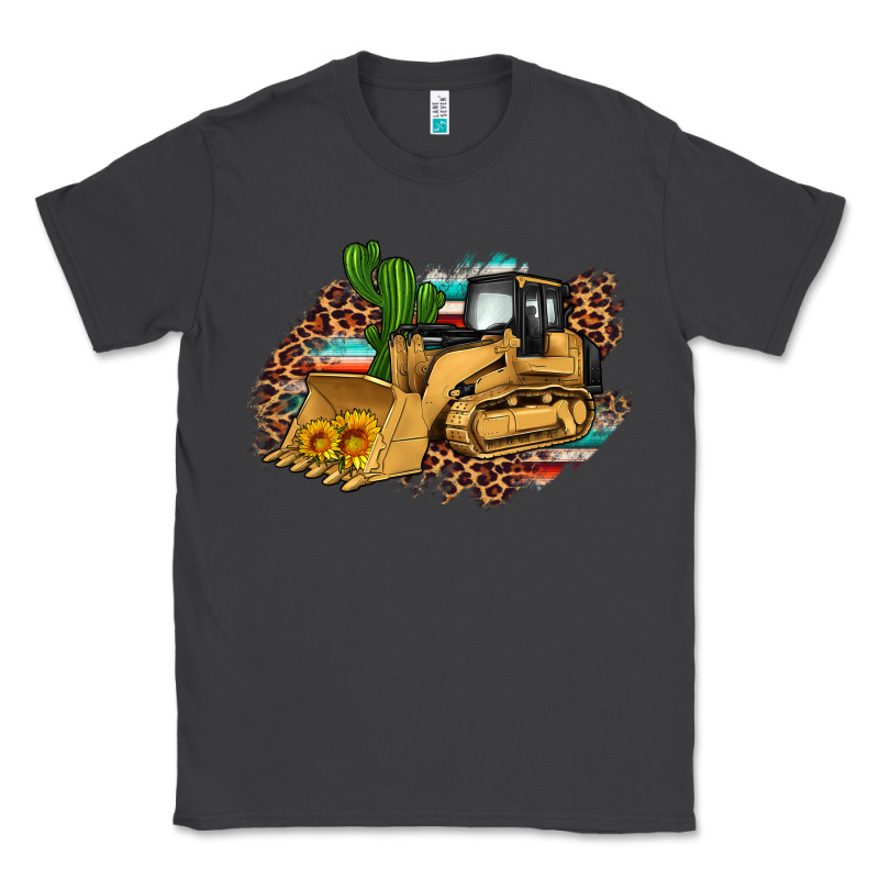 Bulldozer Leopard Cactus Sunflower Classic Tee by Artiststas | Teevron