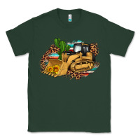 Sports Green bulldozer leopard cactus sunflower Classic Tee - Artiststas