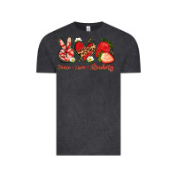 Vintage Black peace love strawberry Vintage Tee - Artiststas
